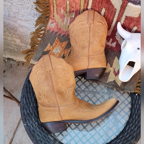 Durango RD822 Brown Leather Embroidered Boho Western Cowboy - Picture 5 of 12